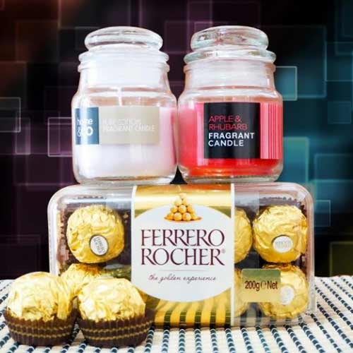 Farrero Rocher with Fragrant Candles